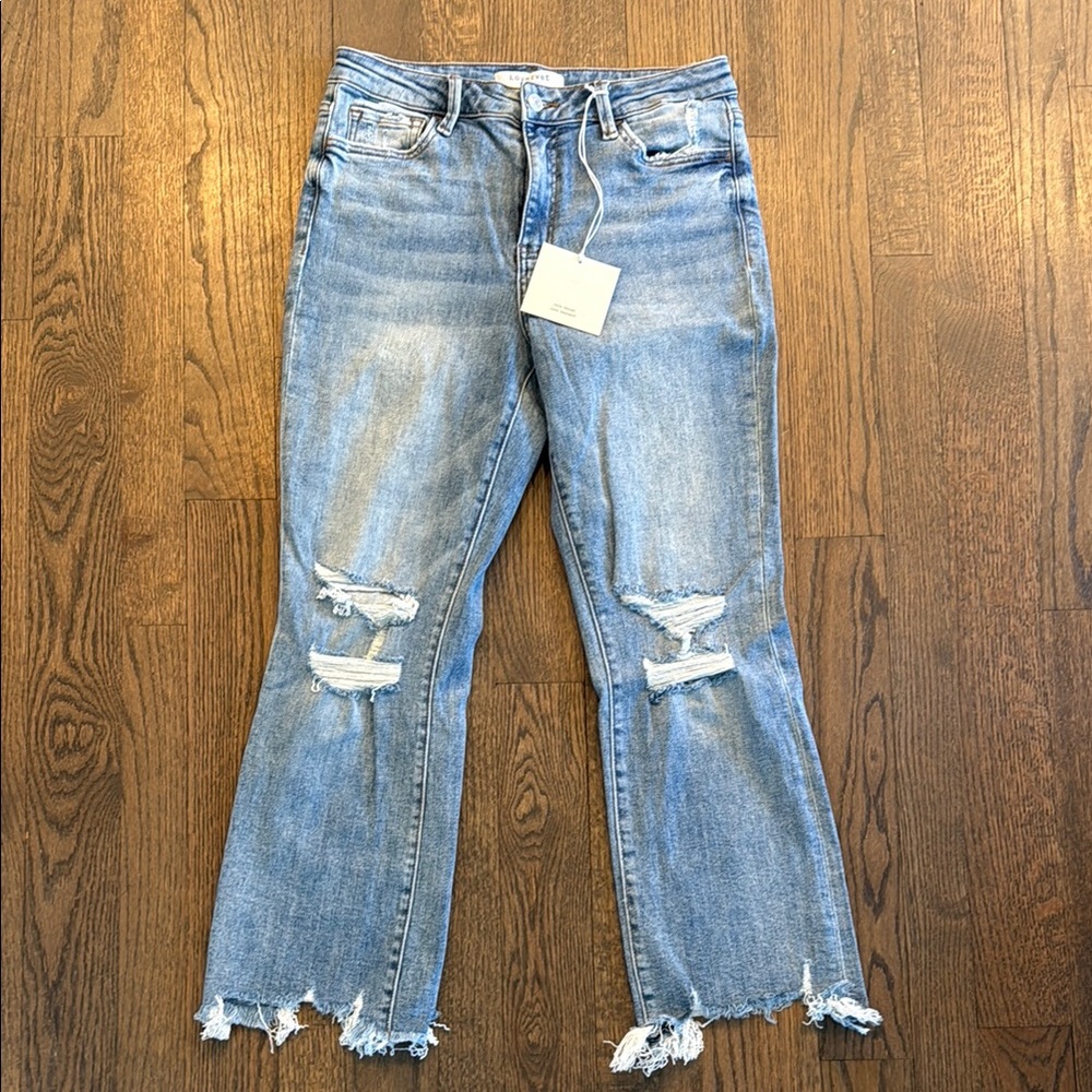 Lovervet by Vervet Distressed Ankle Jean